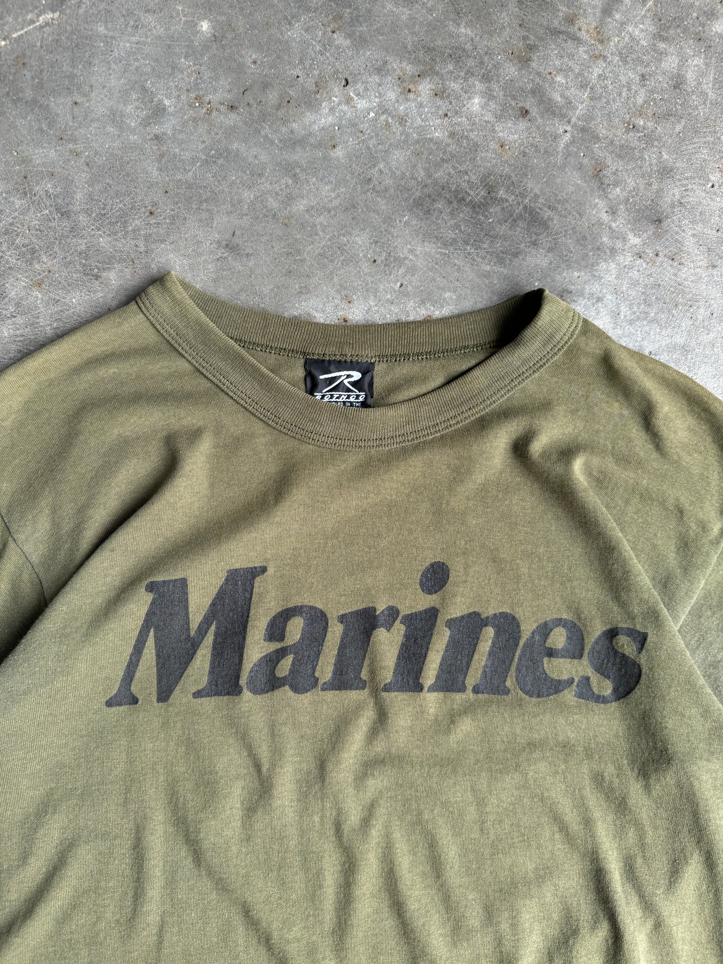 Vintage Green Marines Shirt - M