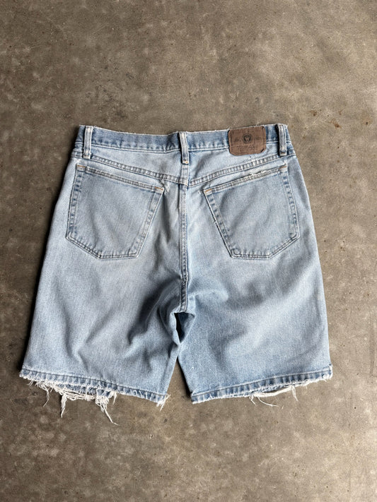 Vintage Wrangler Distressed Denim Shorts - 29