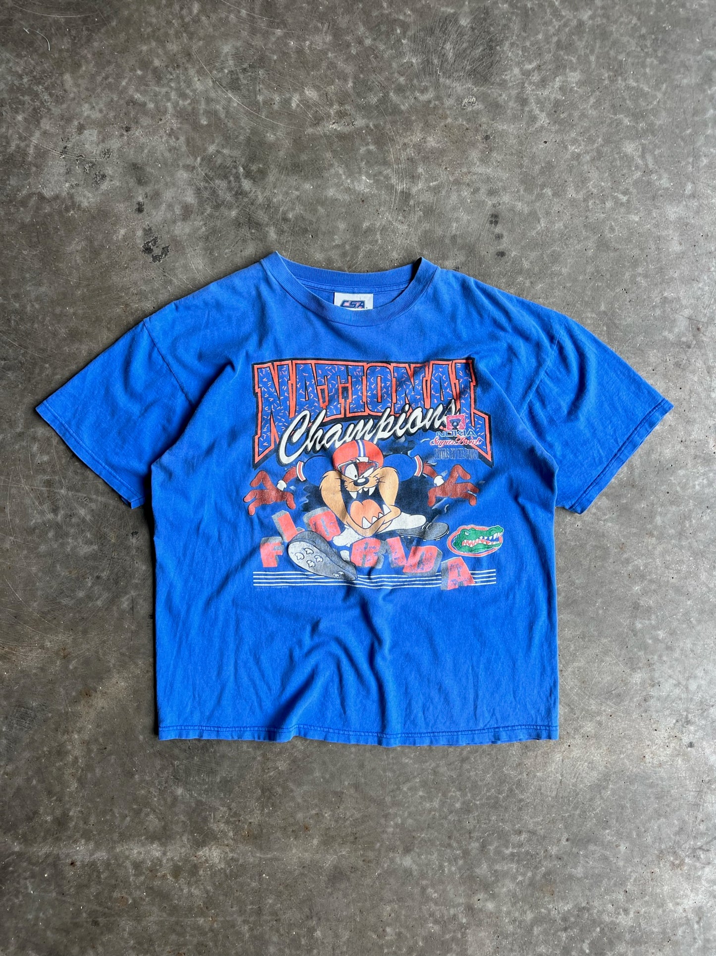 Vintage Looney Tunes Florida Gators National Champions Shirt - L