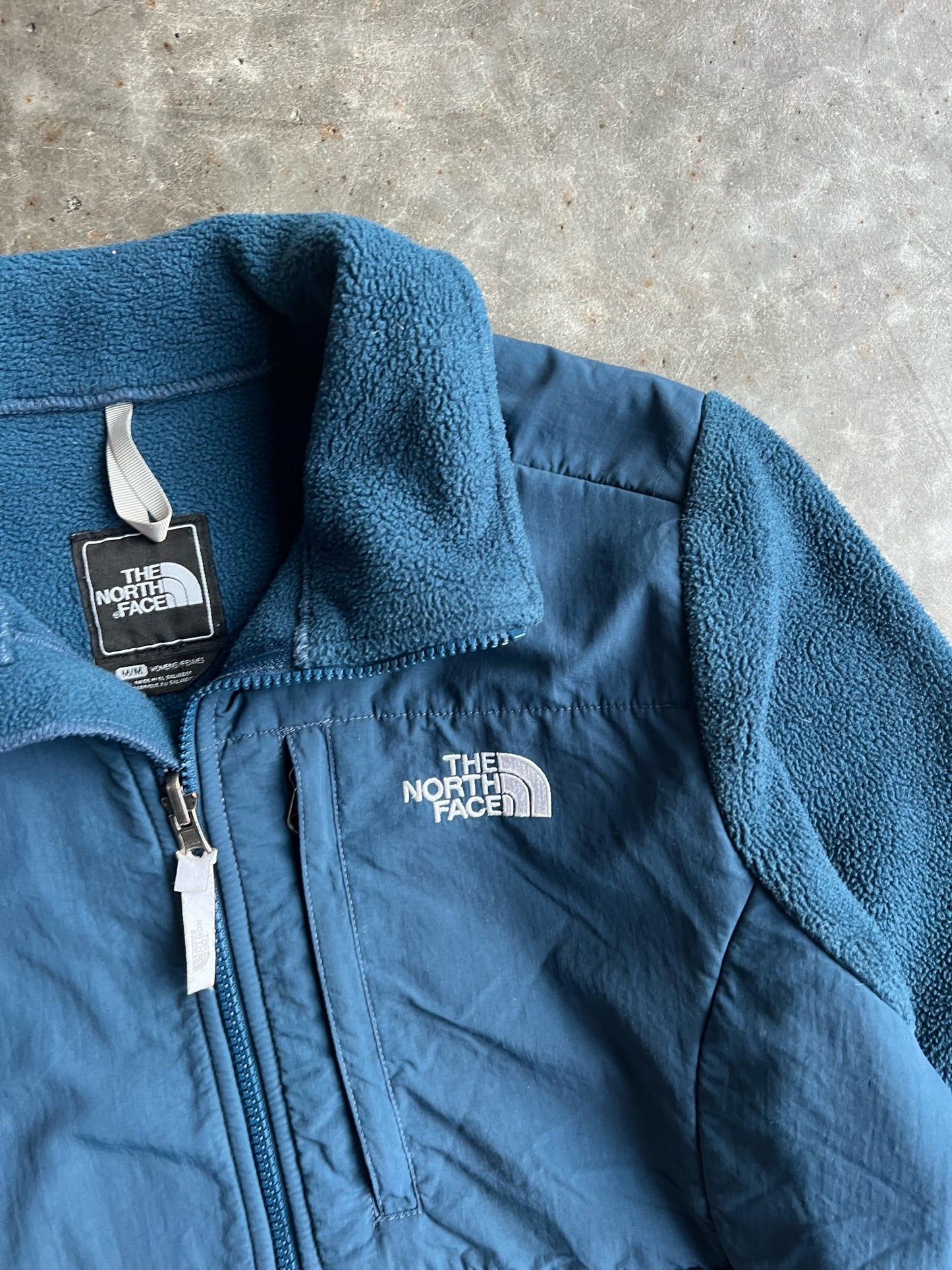 Vintage Navy Blue North Face Fleece Zip Up - M