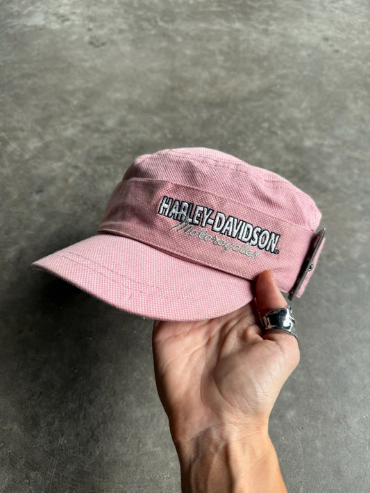 Vintage Pink Harley Davidson Adjustable Hat
