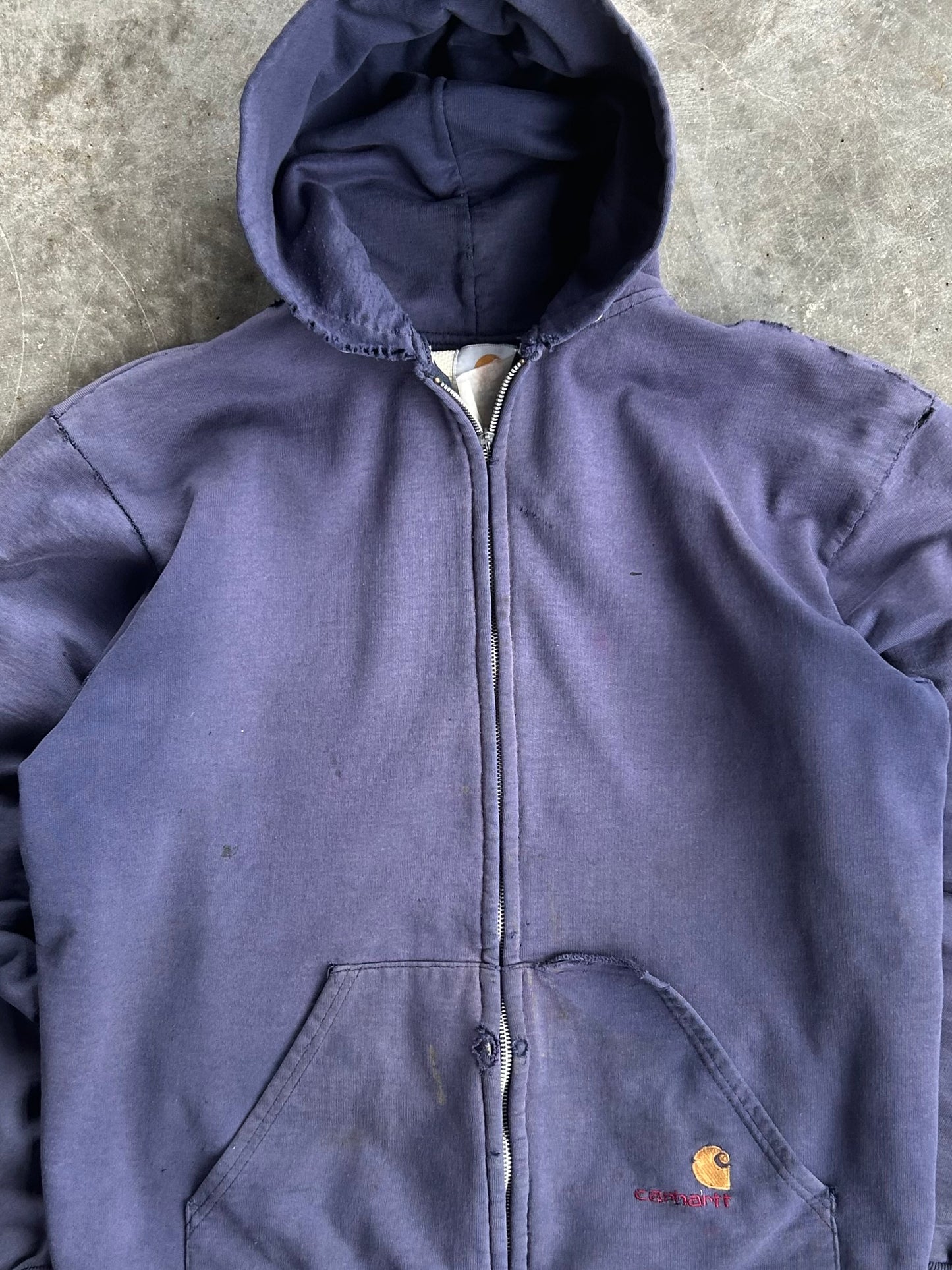 Vintage Navy Carhartt Zip Up - XL