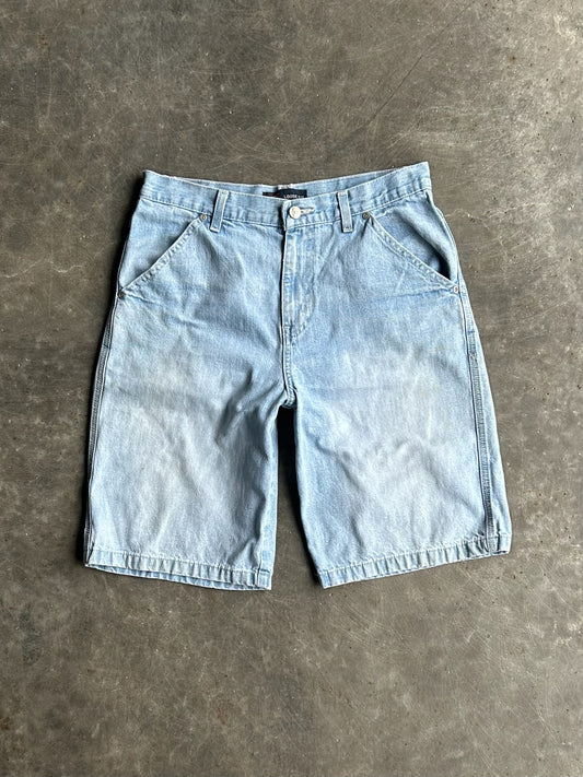 Vintage Light Wash Faded Glory Denim Shorts - 30