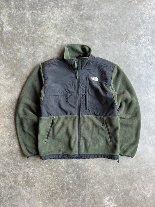 Vintage Deep Green Fleece North Face Zip Up - M