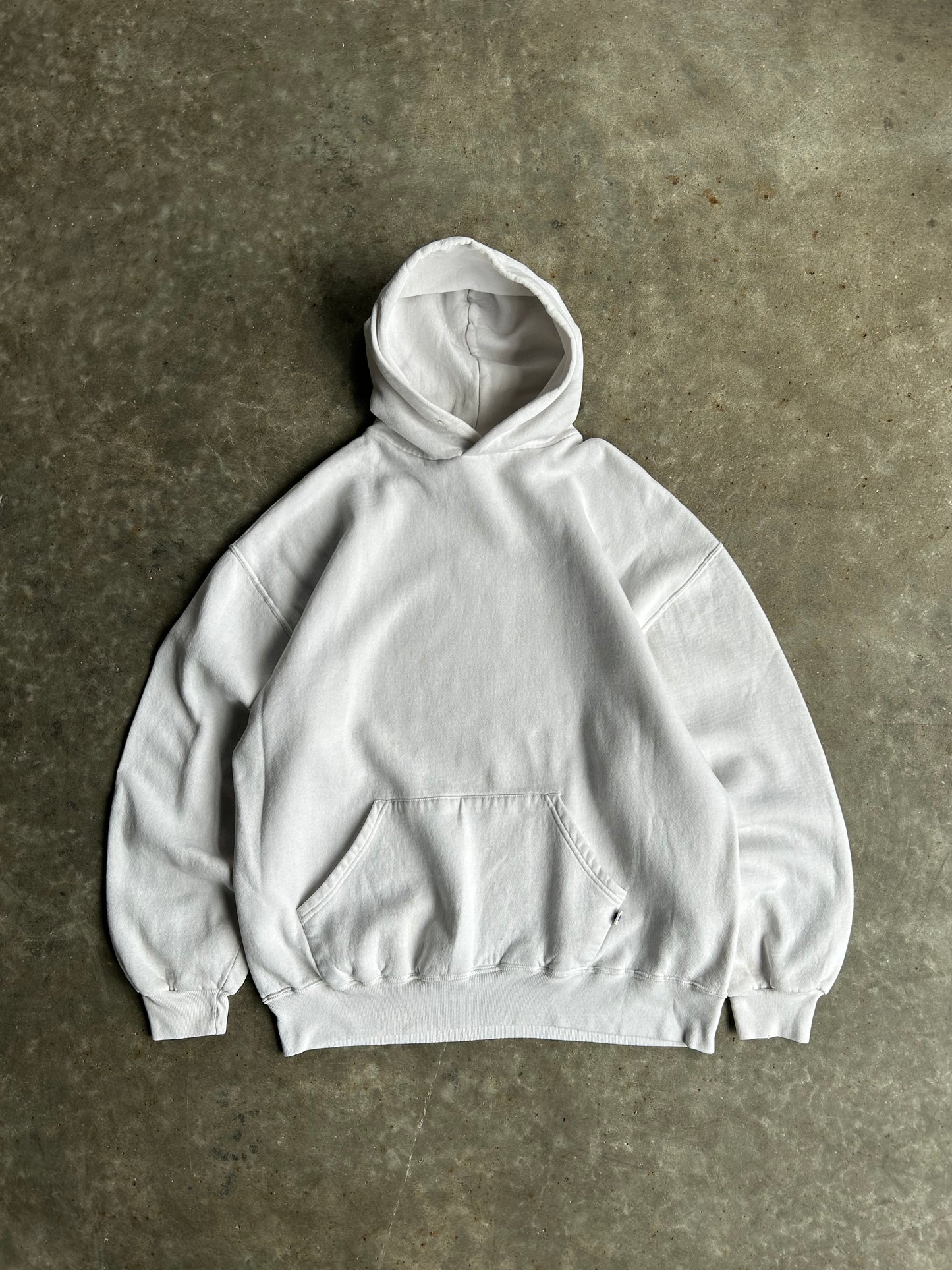 Vintage White Russell Hoodie - XL