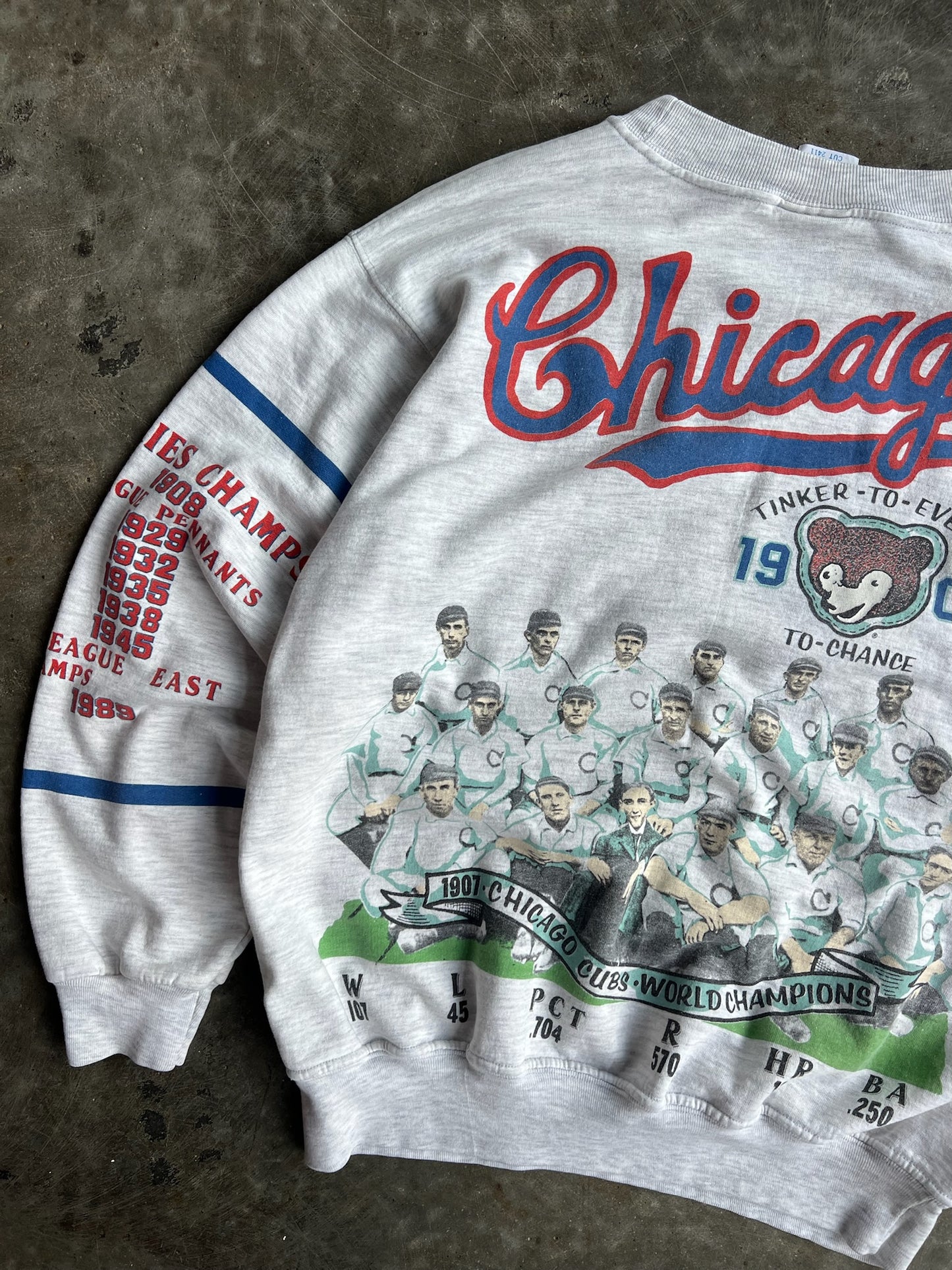 Vintage Chicago Cubs Long Gone Crew - L