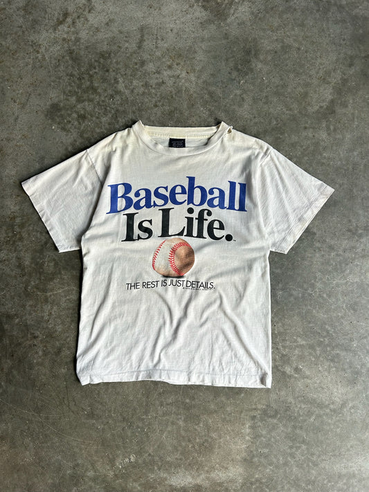 Vintage White Baseball Shirt - M