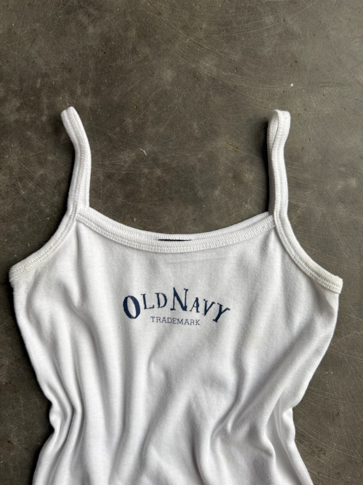 Vintage White Old Navy Tank Top - M