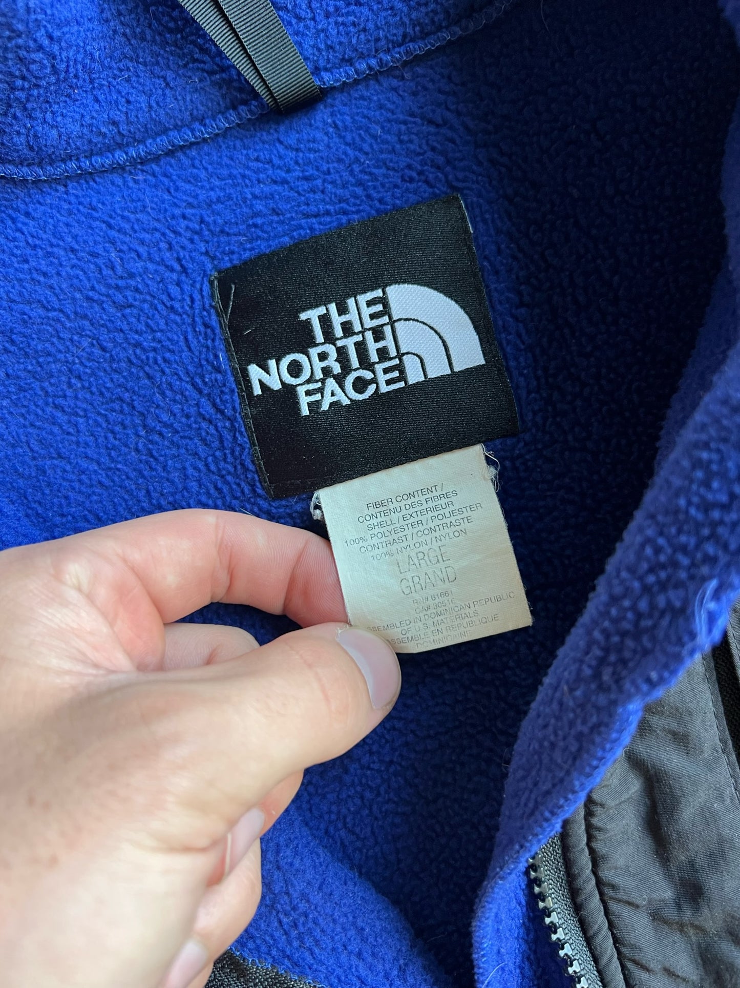 Vintage Blue Fleece North Face Zip Up - L