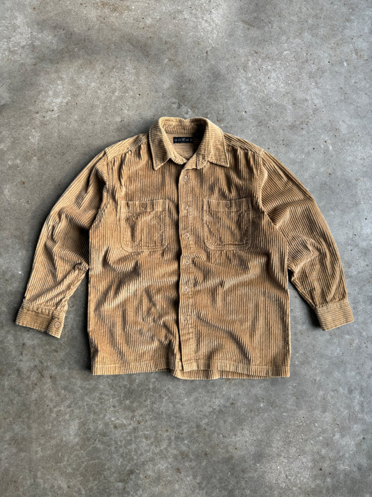 Vintage Gochu Khaki Corduroy Button Up - M