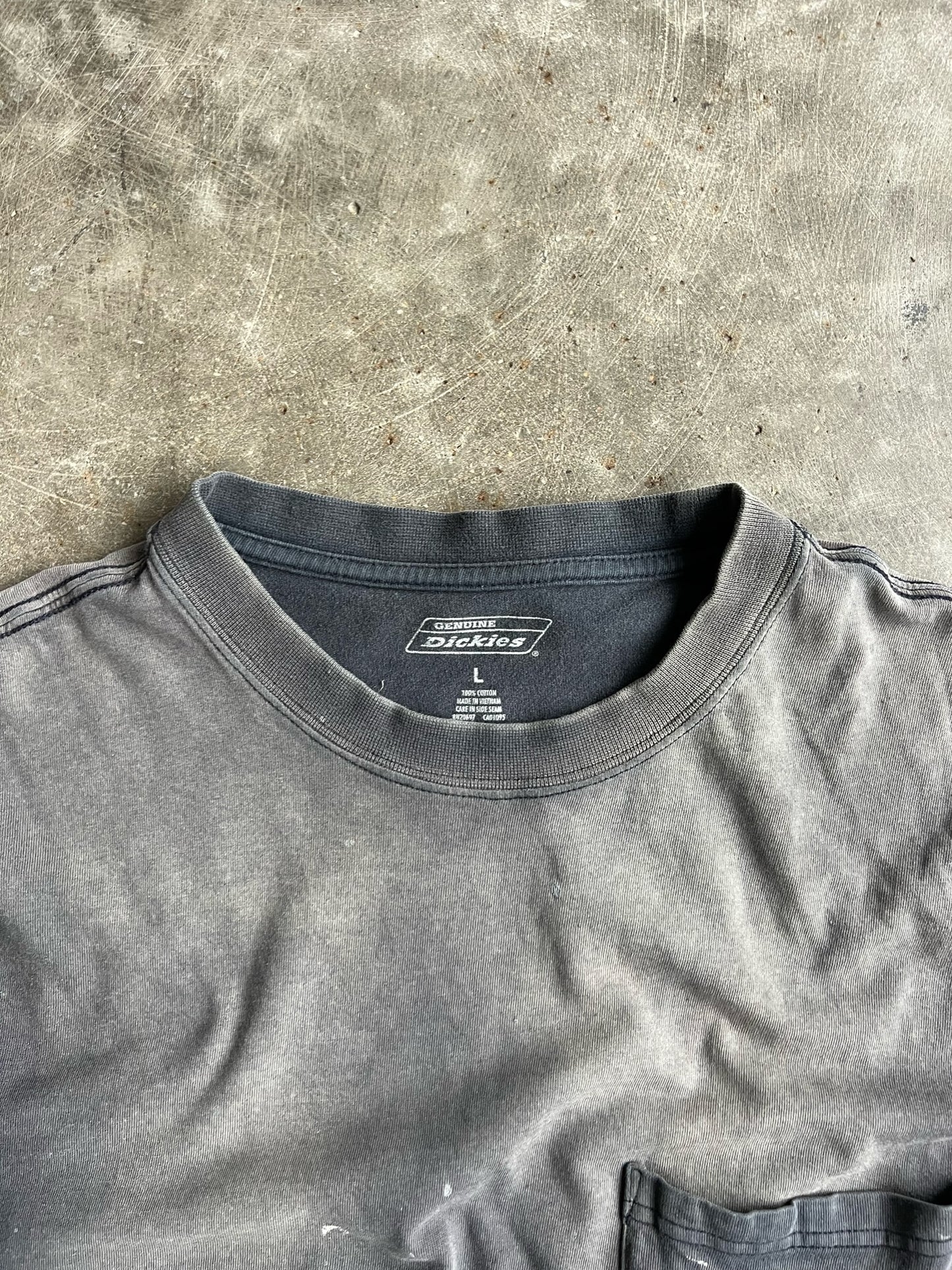 Vintage Faded Grey Dickies Shirt - L