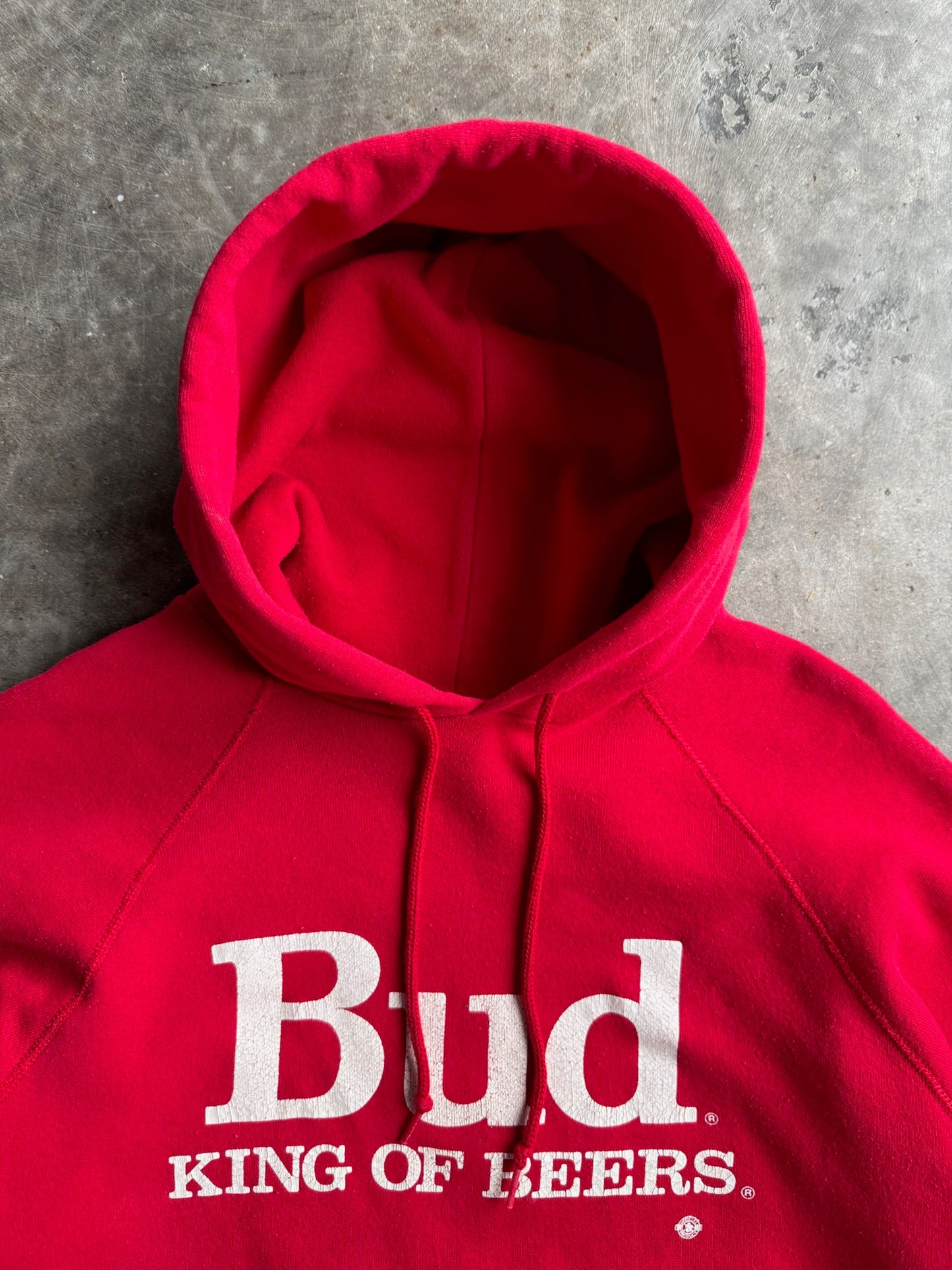 Vintage Red Bud King Of Beers Hoodie - L