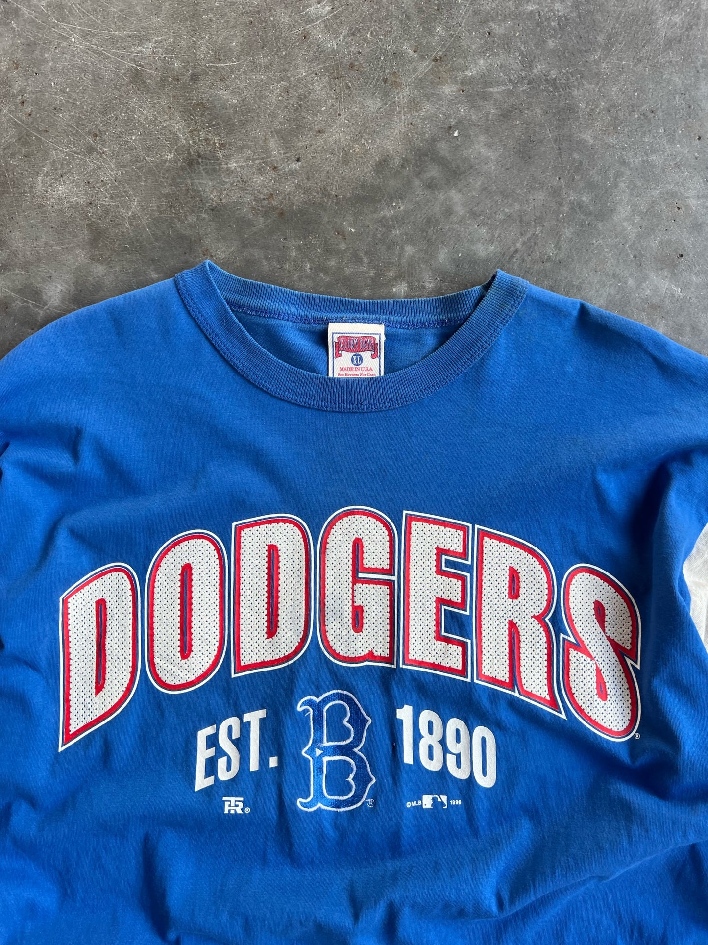 Vintage Blue Dodgers Long Gone Shirt - XL