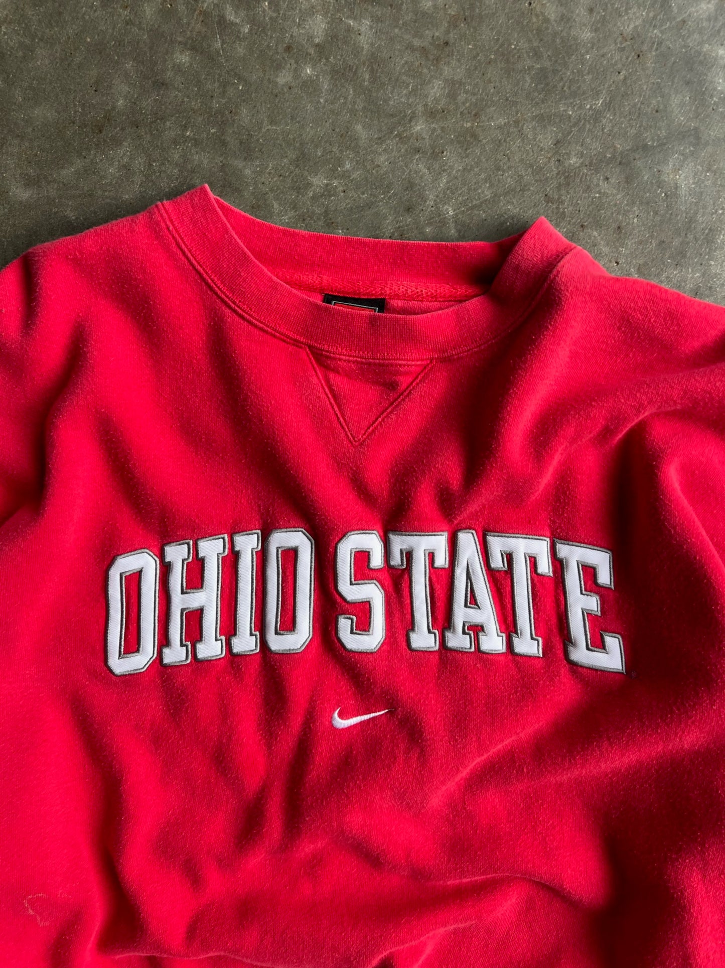 Vintage Red Ohio State Nike Crew - XL