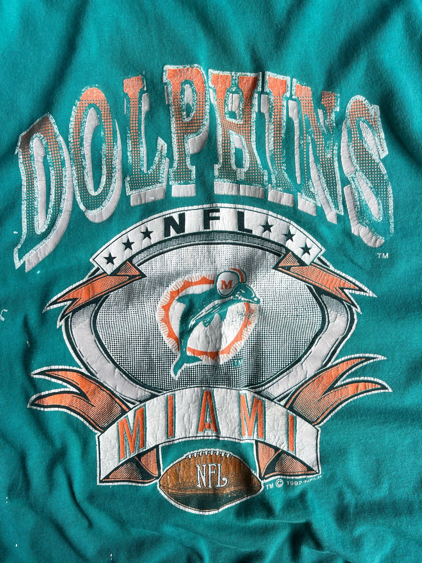 Vintage Teal NFL Miami Dolphins Shirt - XXL