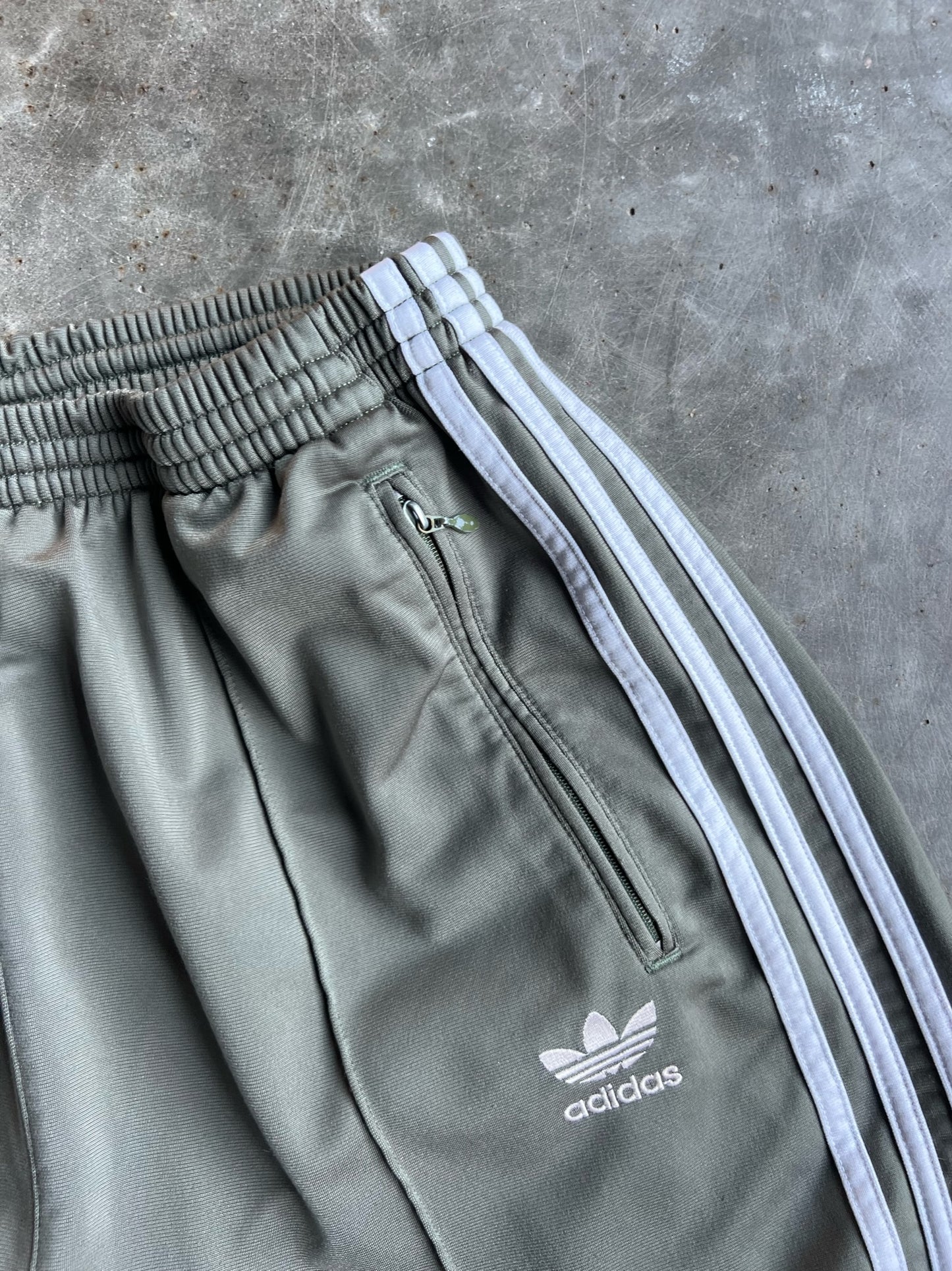 Green Adidas Track Pants - L