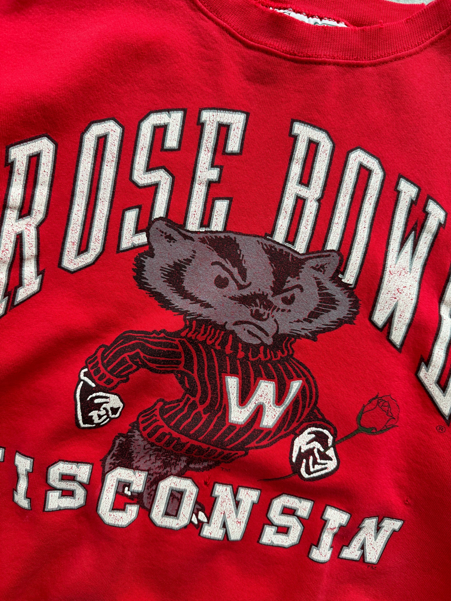 Vintage Wisconsin Rose Bowl Crew - XL