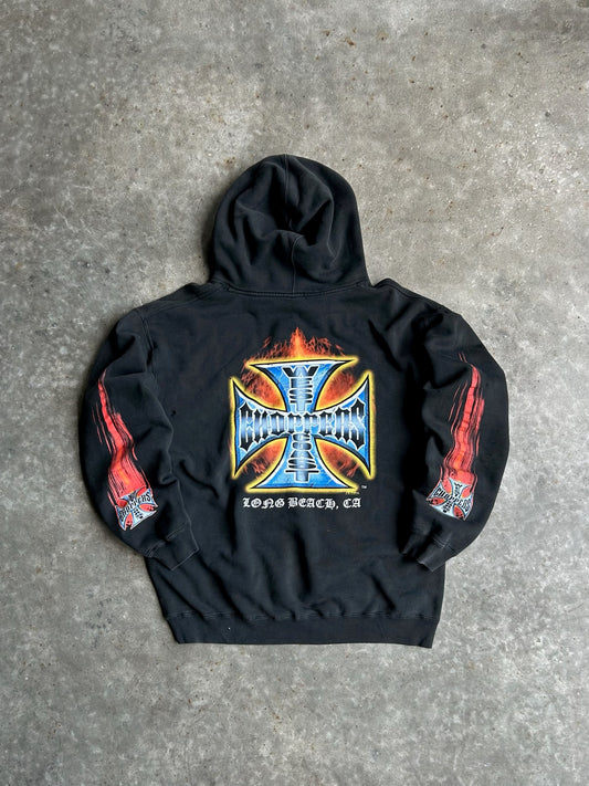 Vintage West Coast Chopper Hoodie - L