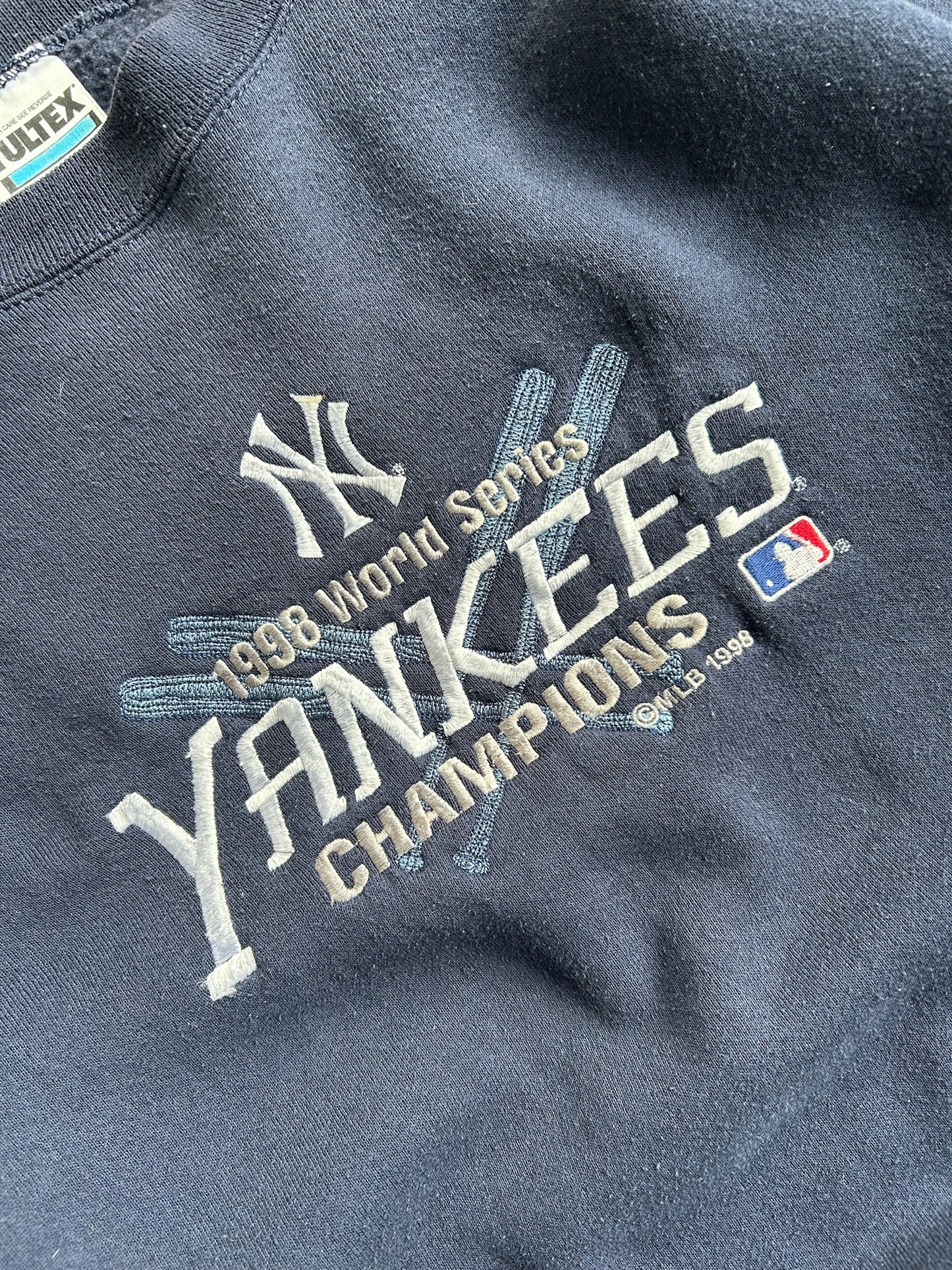 Vintage Navy Yankees Crew - XL