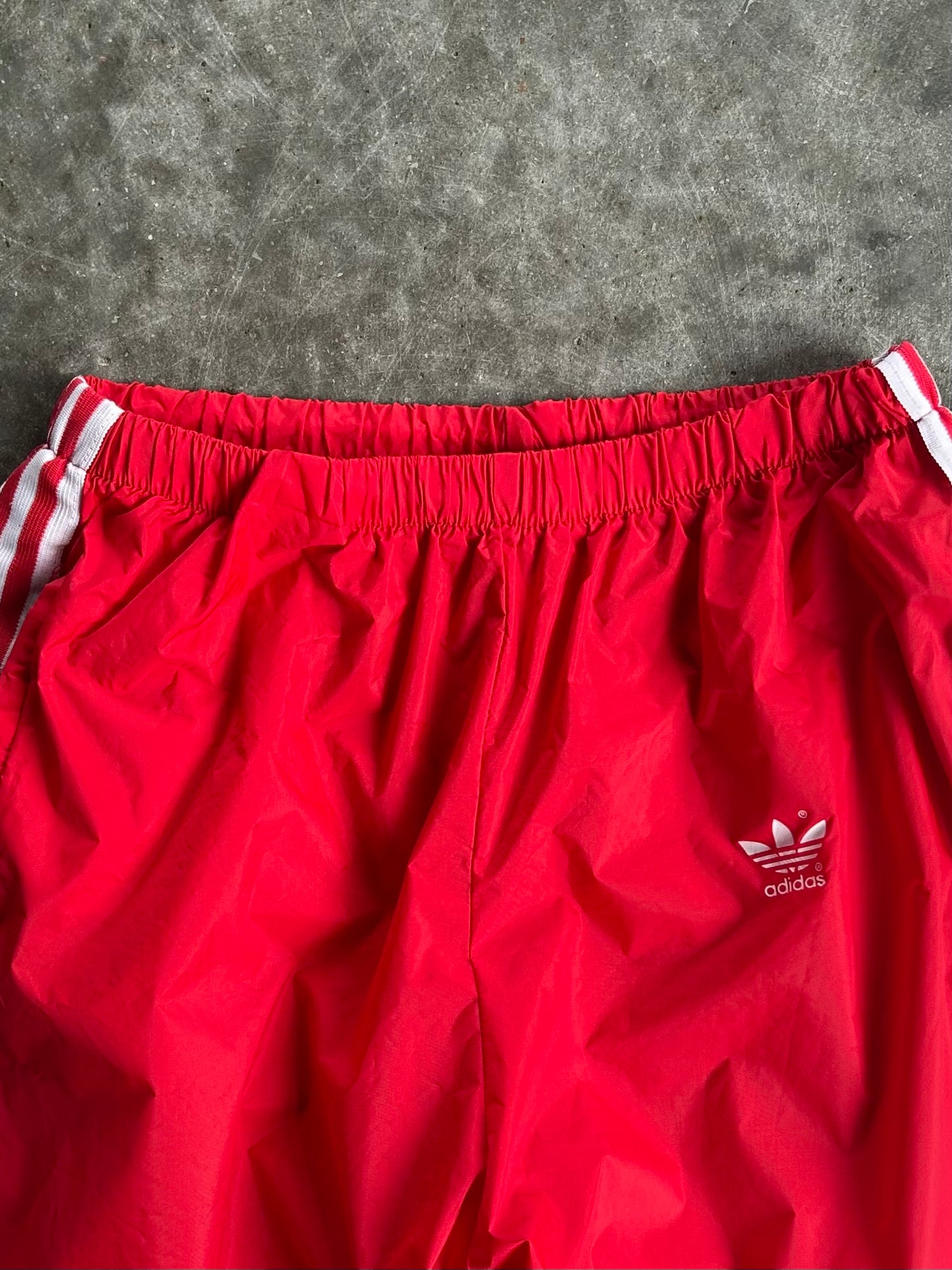 Vintage Red Adidas Track Pants - M