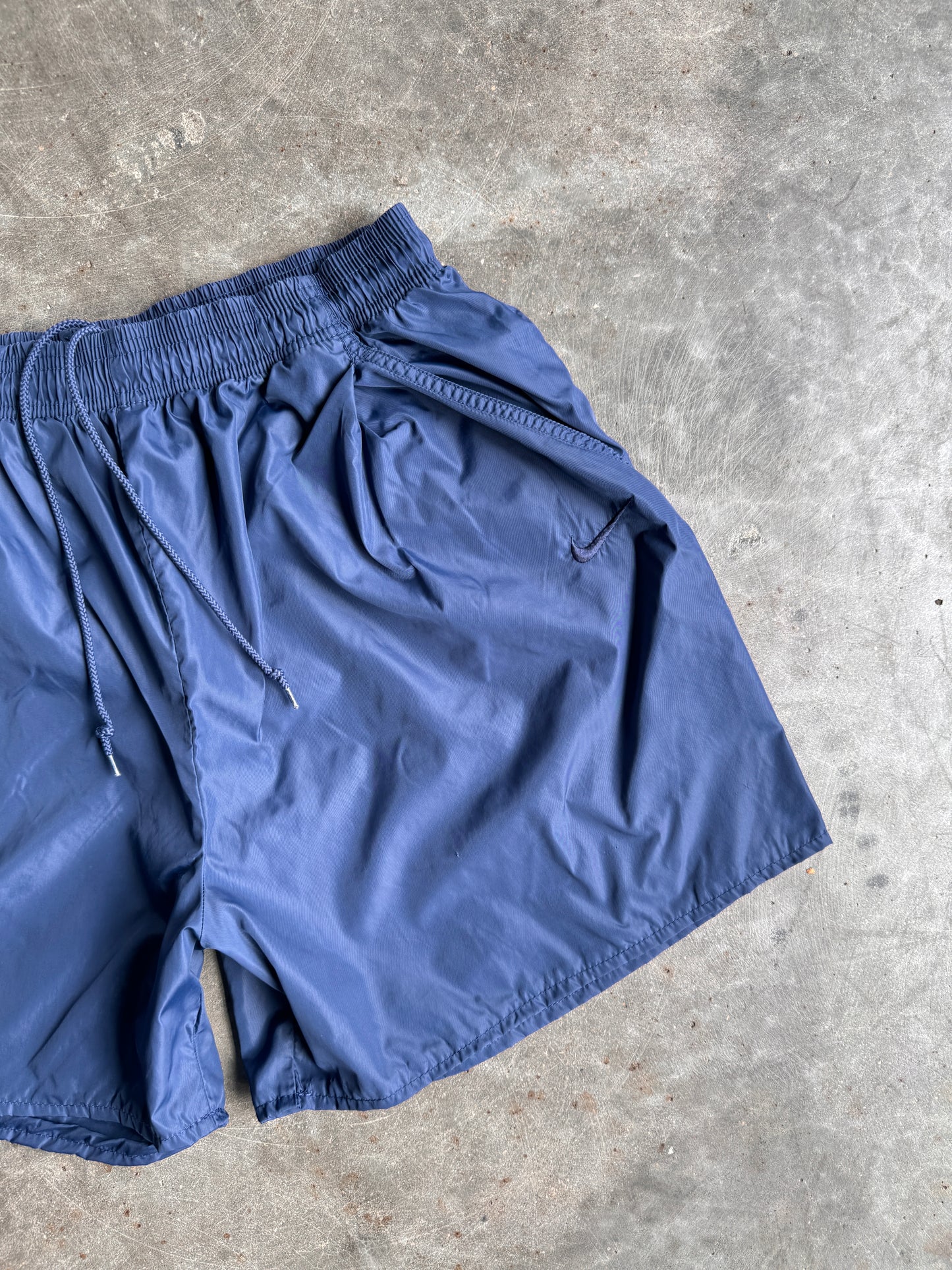 Vintage Reworked 90s Navy Nike Shorts - XL