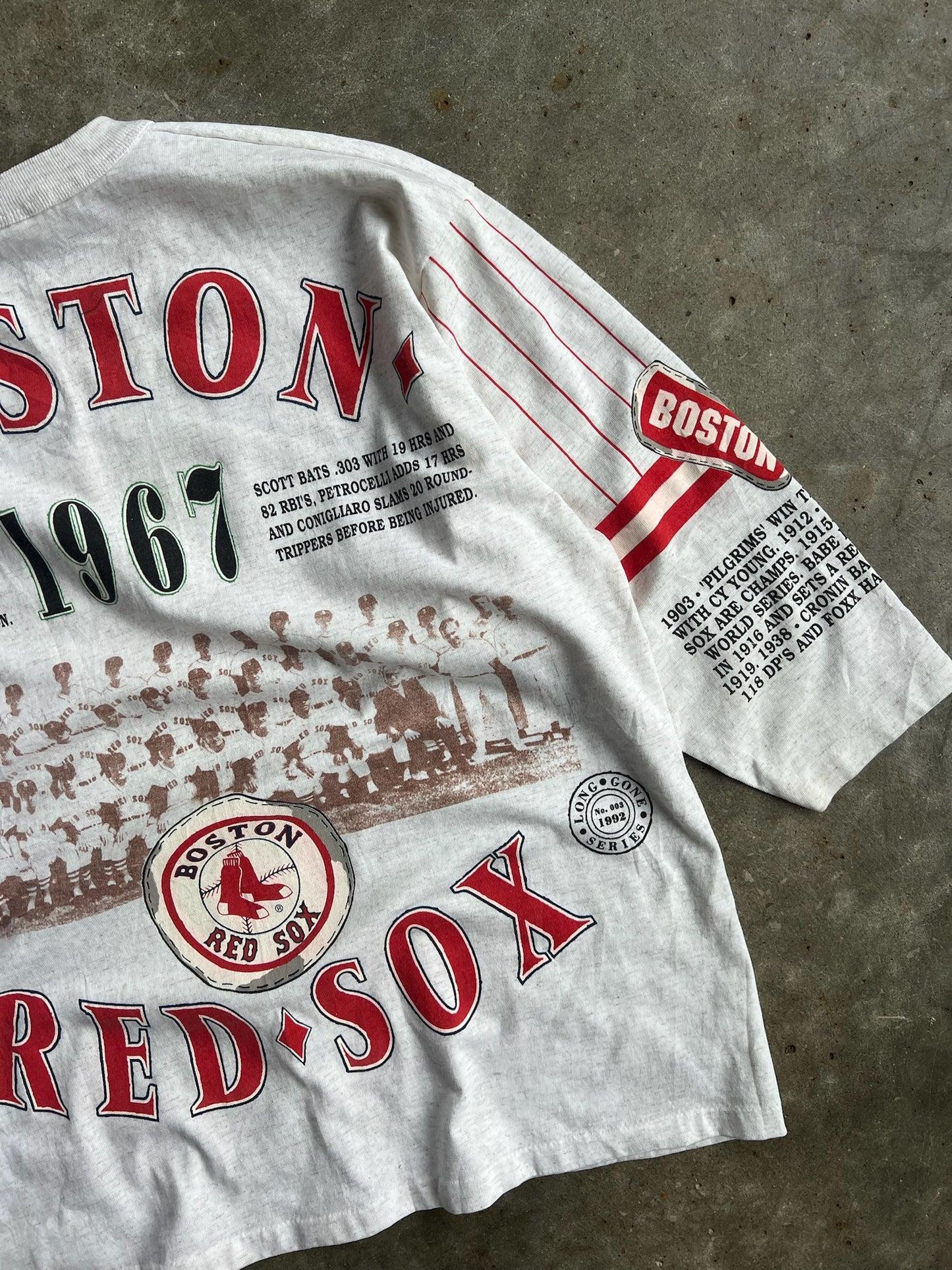 Vintage Boston Red Sox Single Stitch Long Gone Shirt - XL