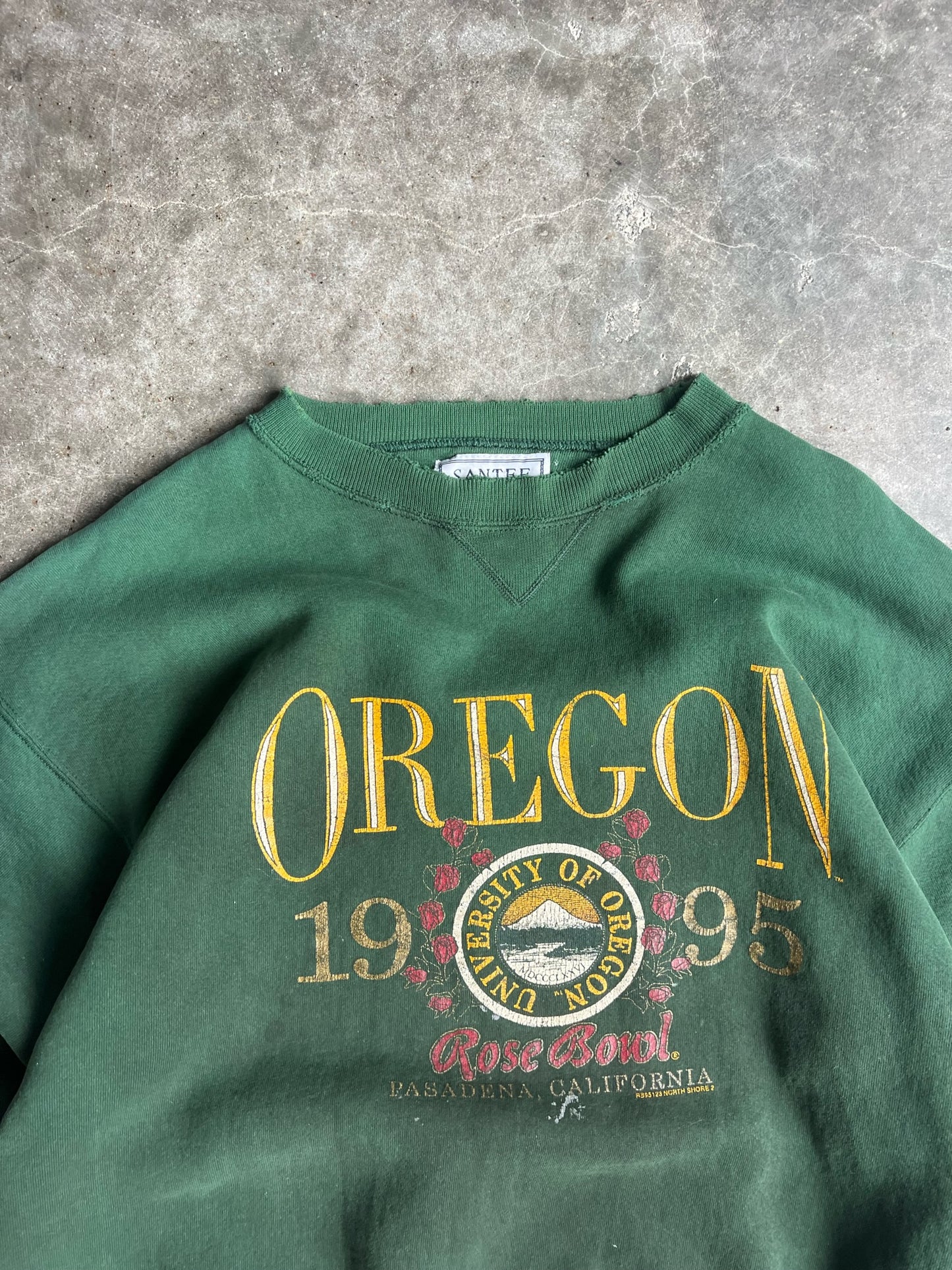 Vintage University Of Oregon 1995 Rose Bowl Crew - L