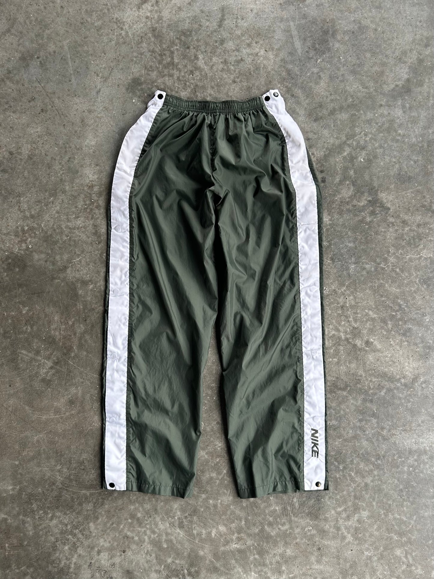 Vintage Olive Green Nike Track Pants - M