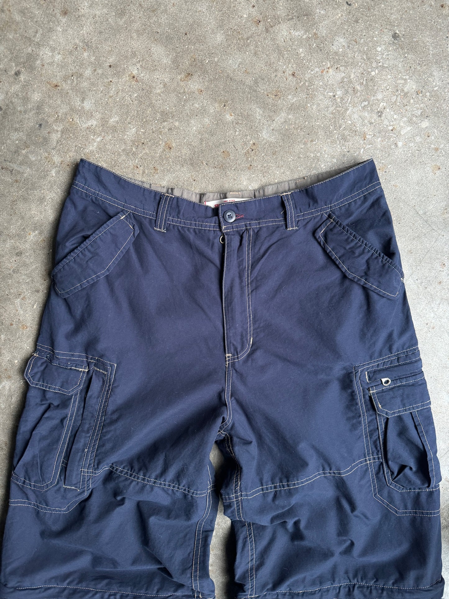 Vintage Navy Canyon River Blues Cargo Pants - 34