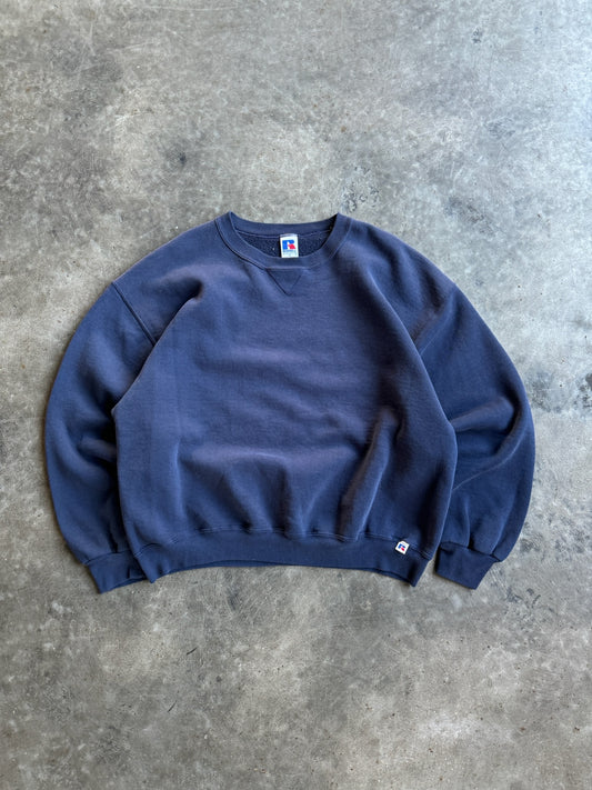 Vintage Navy Russell Crew - XL