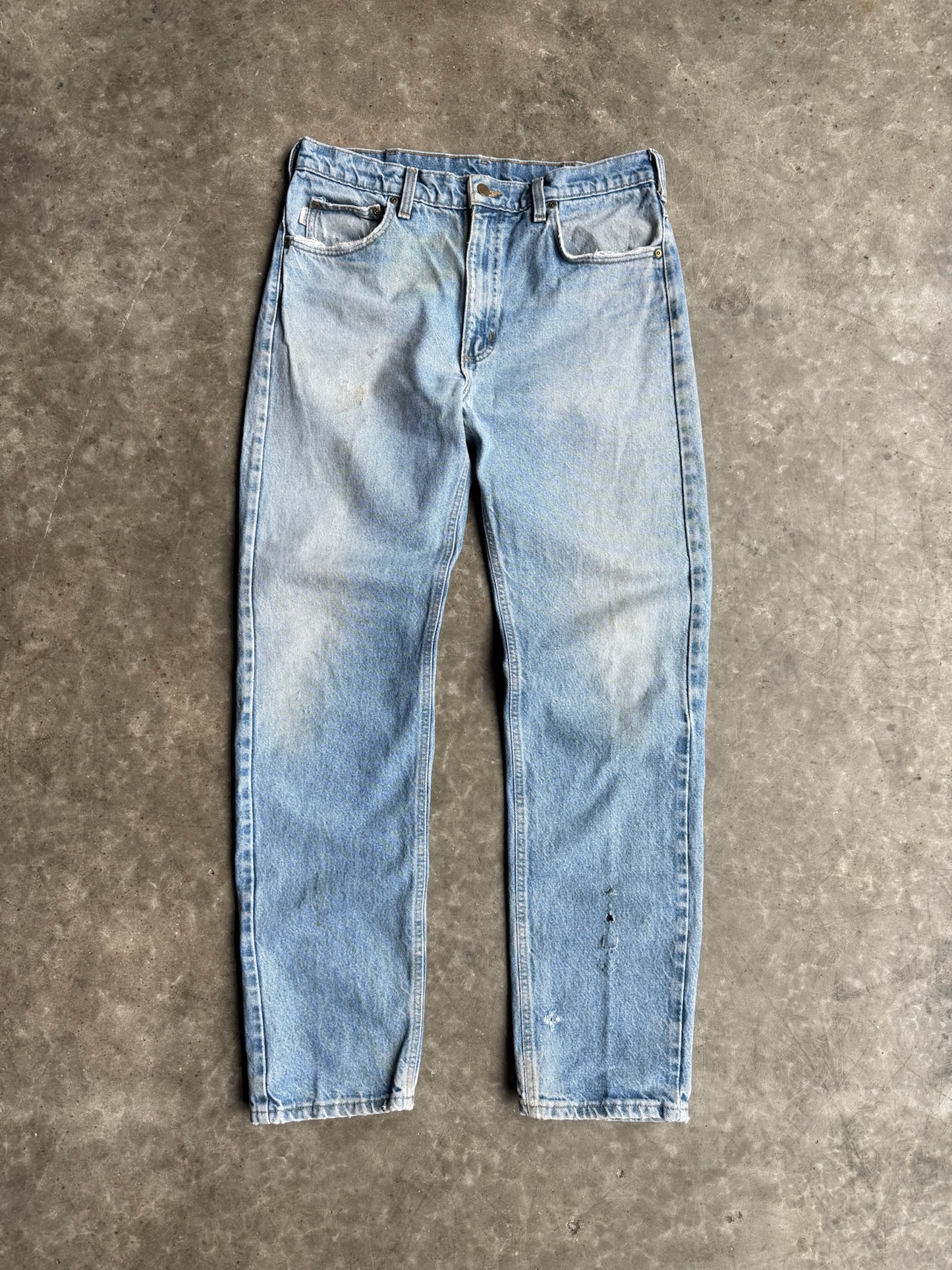 Vintage Medium Wash Carhartt Denim Pants - 34