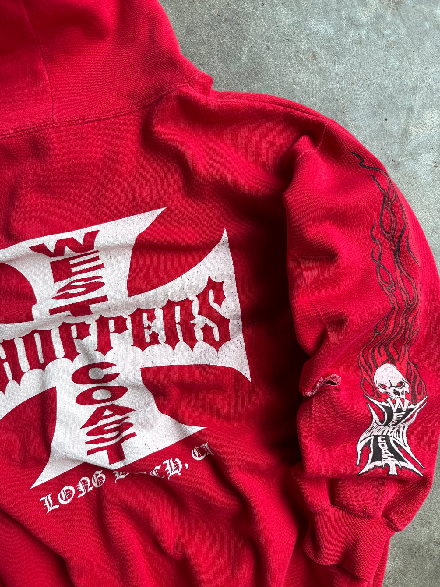 Vintage West Coast Chopper Hoodie - XXL