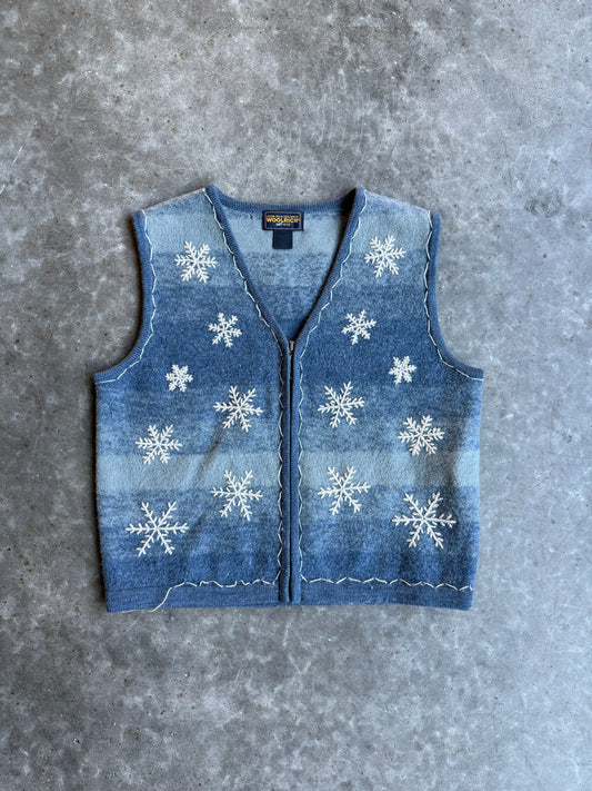 Vintage Woolrich Snowflake Sweater Vest - M