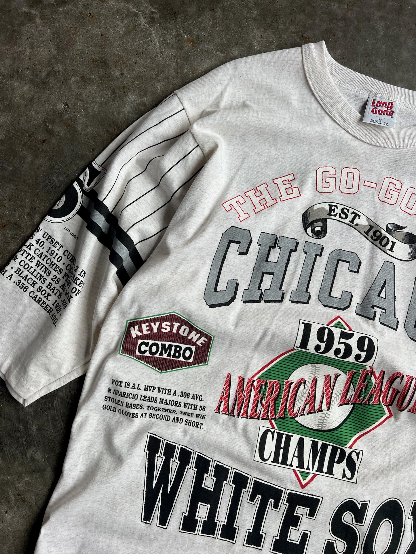 Vintage Chicago White Sox Single Stitch Long Gone Shirt - L