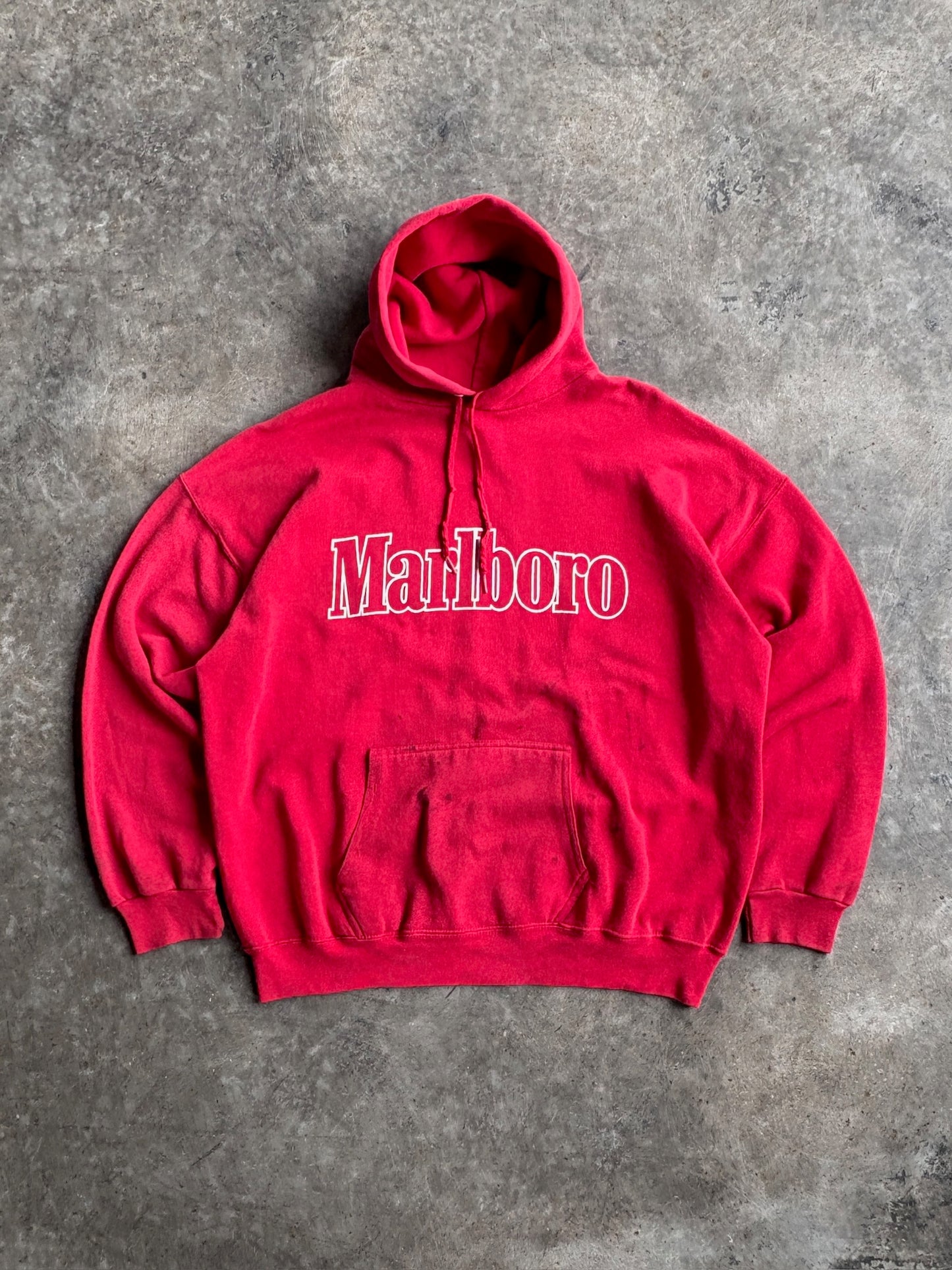 Vintage Marlboro Distressed Hoodie - XL