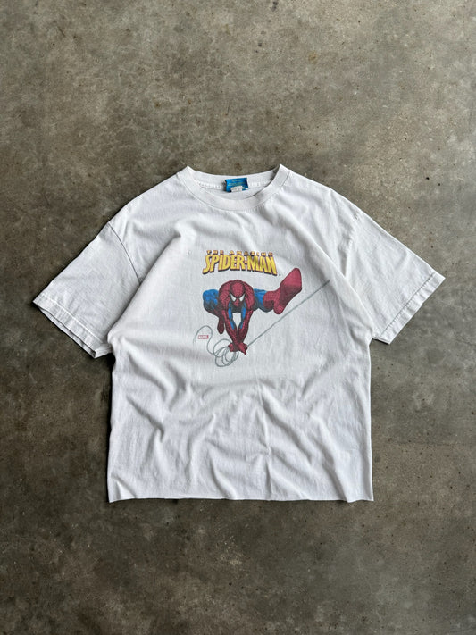 Vintage Spider-Man Graphic Cropped Tee - L