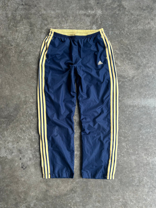 Vintage Navy & Gold Adidas Track Pants - S