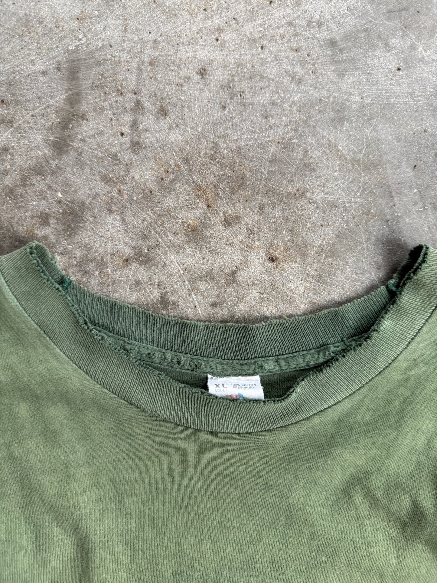 Vintage Faded Green Blank Shirt - XL