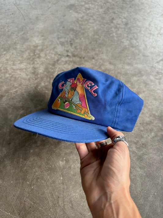 Vintage Blue Camel Snapback Hat