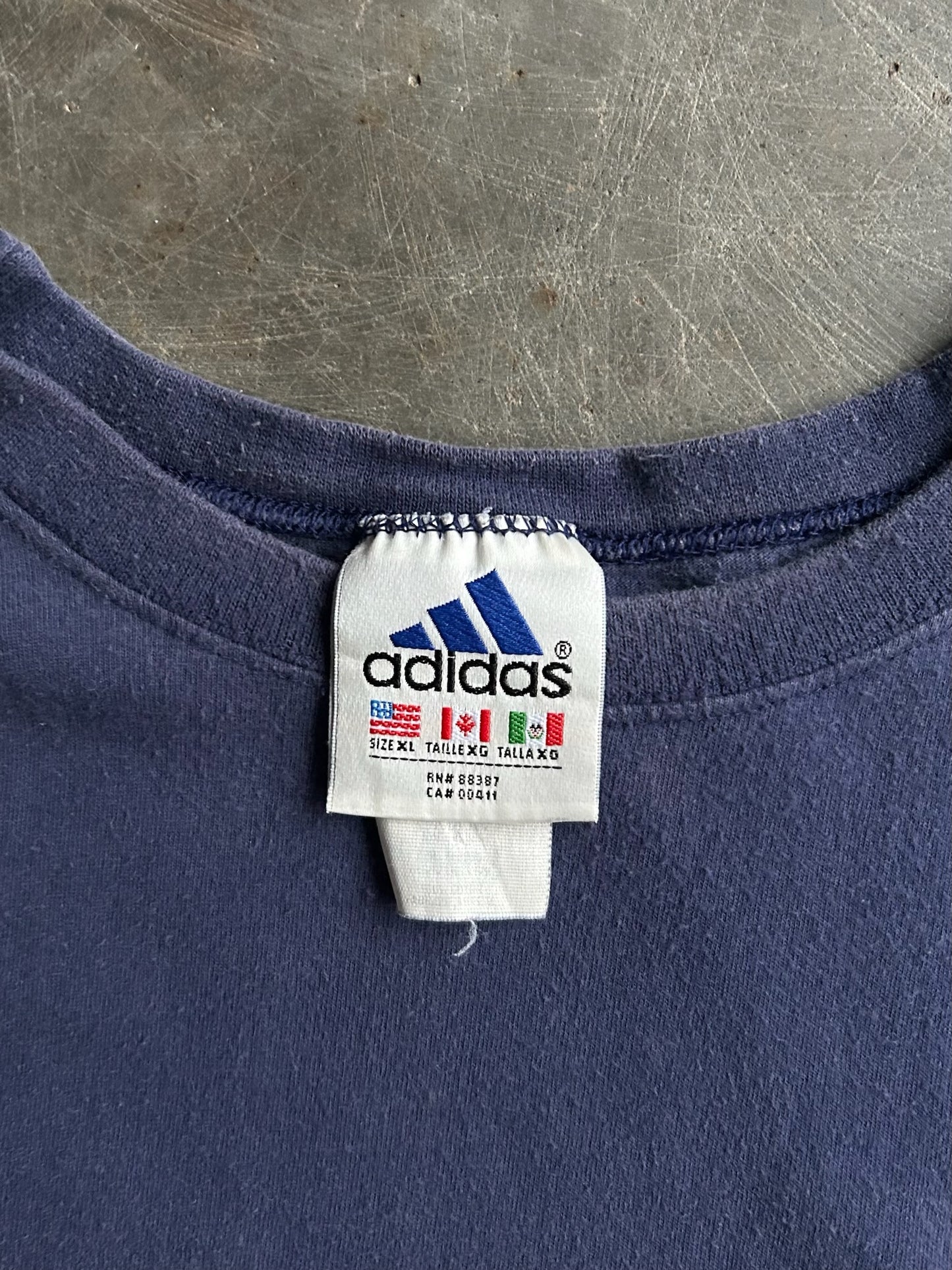 Vintage Navy Adidas Shirt - XL