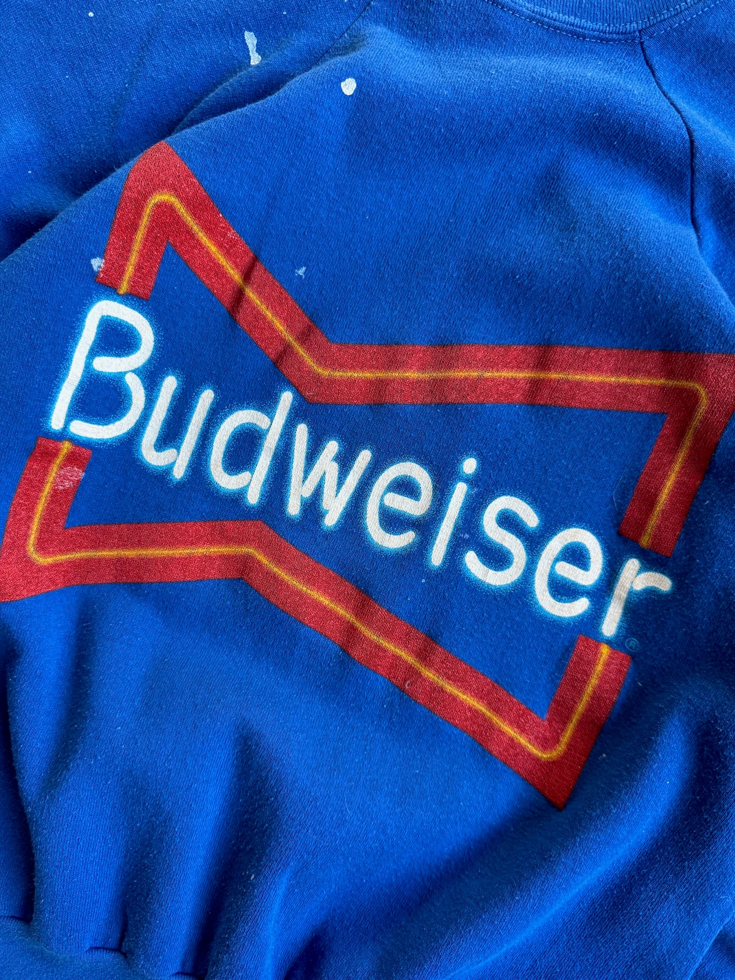 Vintage Blue Budweiser Crew - XS