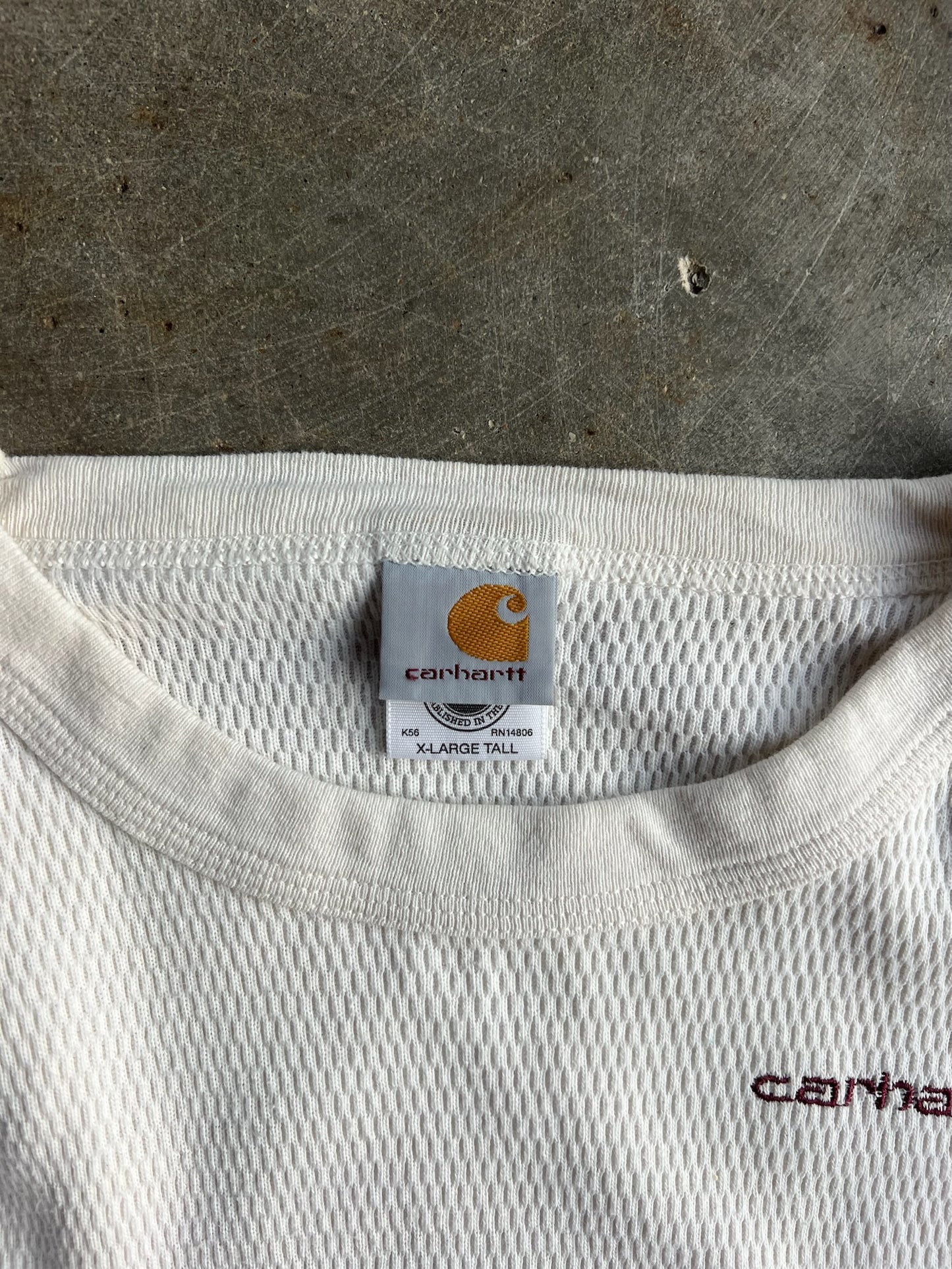 Vintage White Carhartt Thermal - L