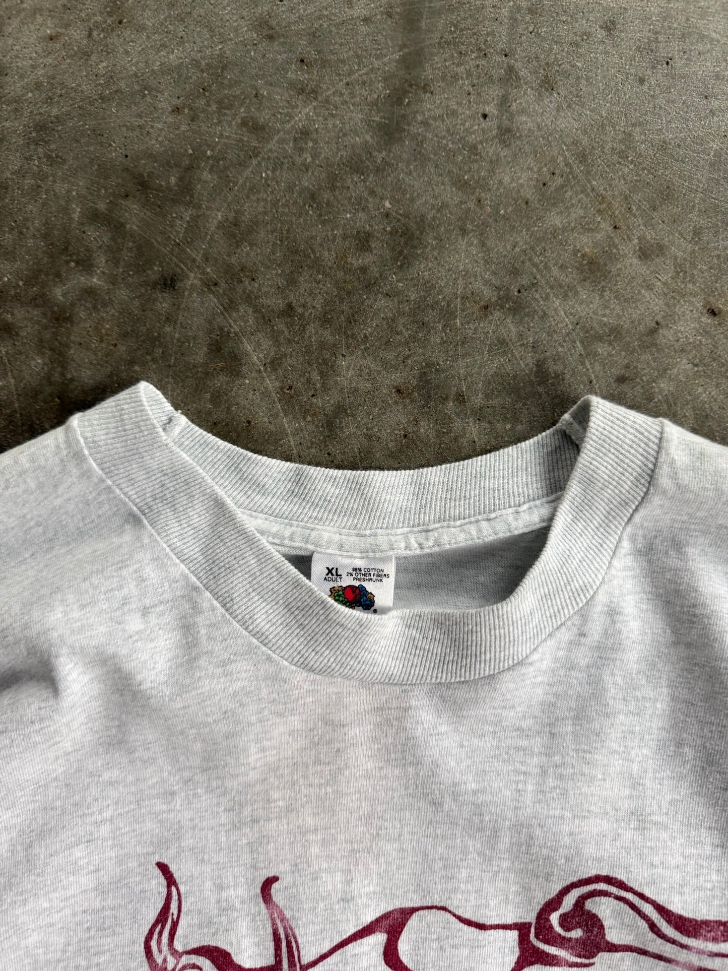 Vintage Single Stitch Wall Street Graphic Cropped Tee - XL