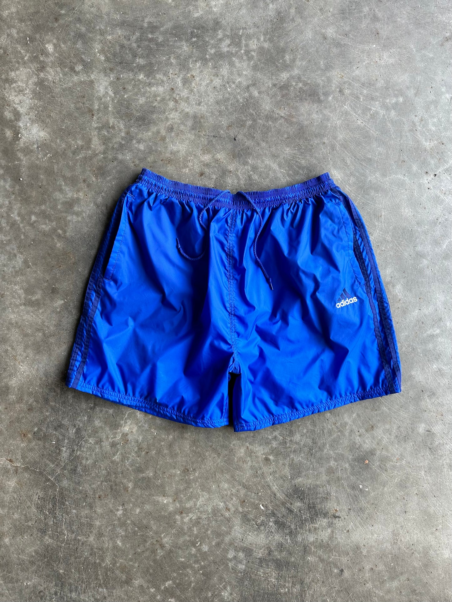 Reworked Blue Adidas Shorts - XL