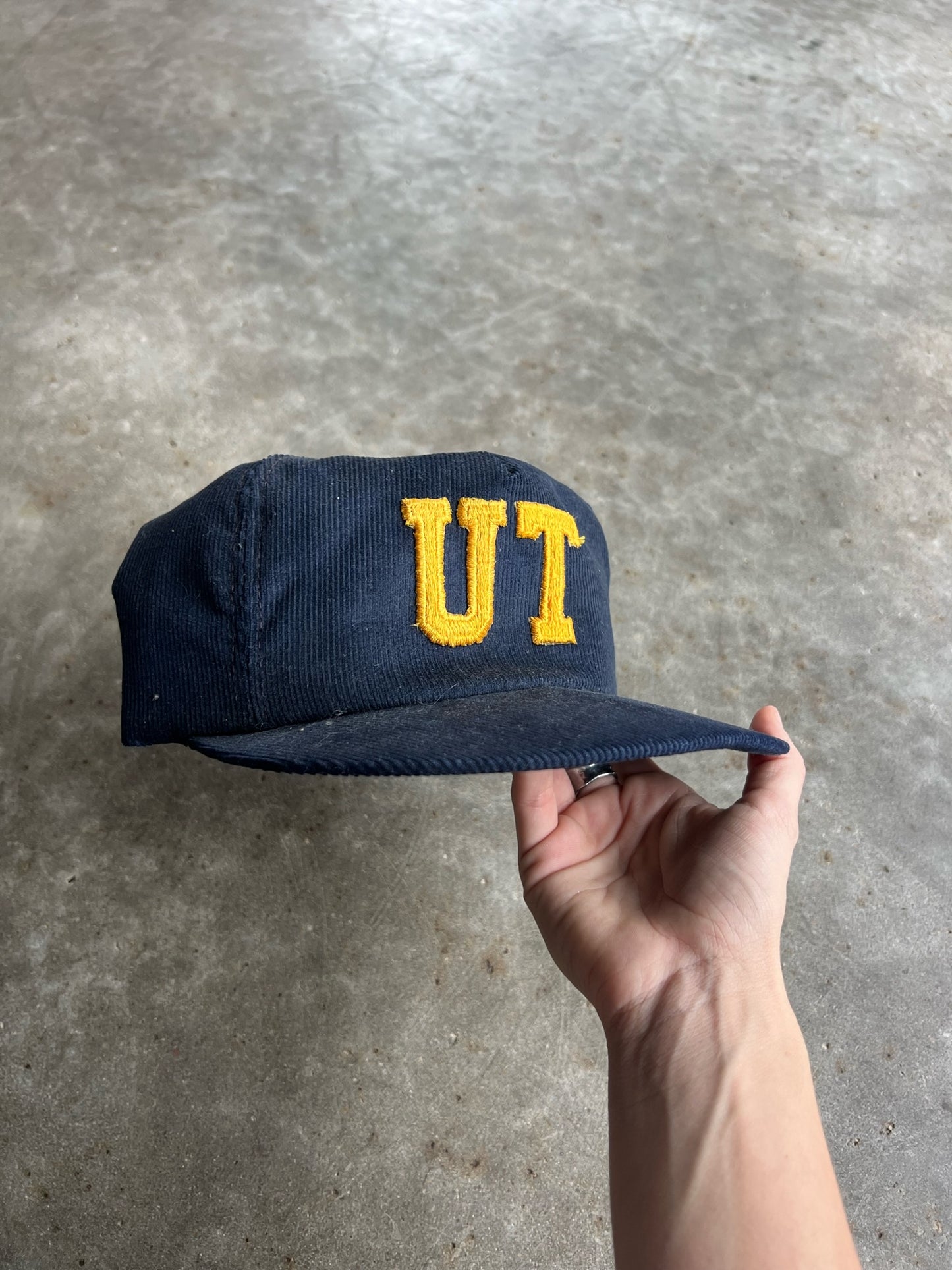 Vintage Corduroy University Of Tulsa Snapback Hat