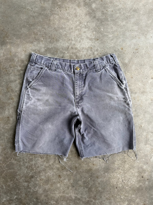 Vintage Faded Denim Carhartt Shorts - 34