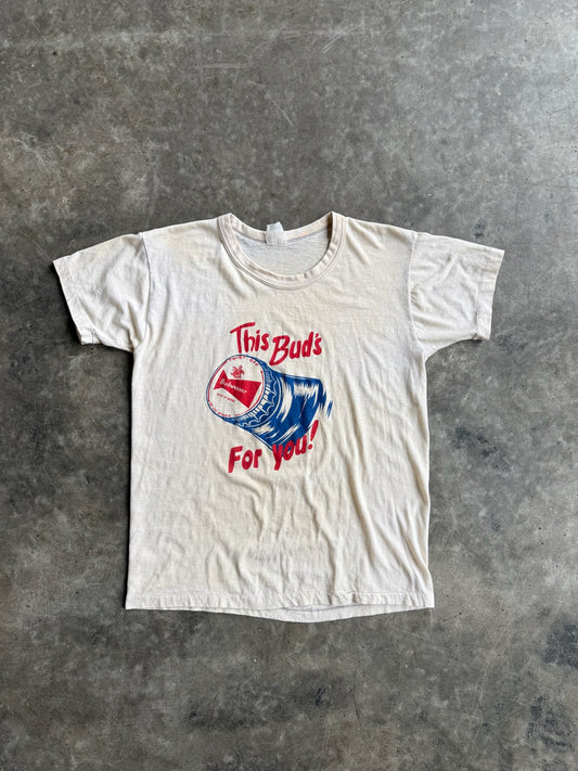 True Vintage Single Stitch This Bud’s For You Graphic Faded Tee - L