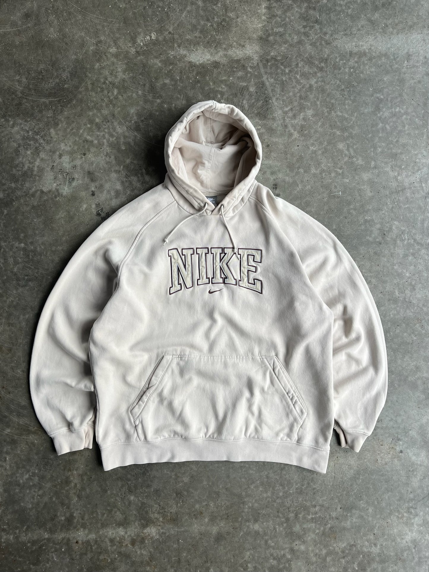 Vintage Cream Nike Hoodie - XXL