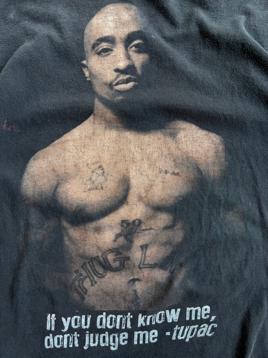 Vintage Tupac Quote Graphic Tee - M