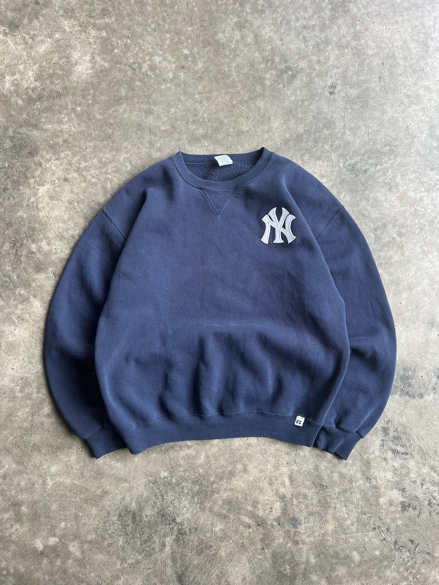 Vintage Navy Yankees Crew - L